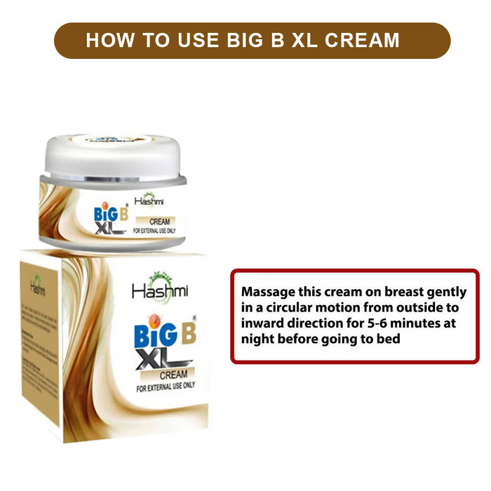 Hashmi Big-B-XXL Ayurvedic Cream for Female Figure | Breast Enlargement Cream 50ml