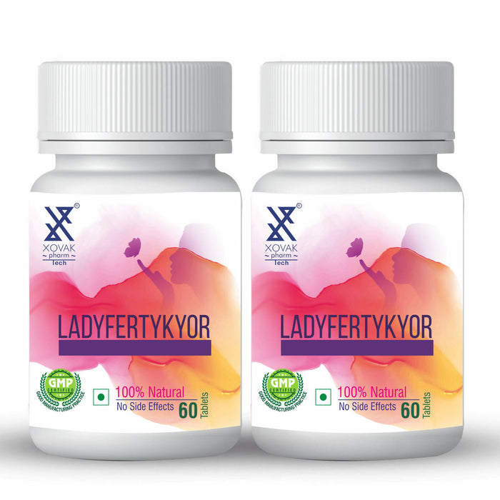 Ladyfertykyor Tablets | Best Women’s Fertility, boosts ovulation, improve uterine health, relieve anxiety & stress | Xovak Pharmtech…" " "