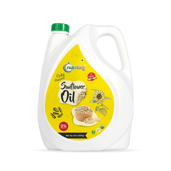 Nutriorg Certified Organic Sunflower Oil 5ltr