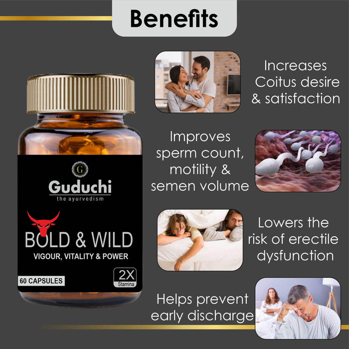 Men's Wellness supplement | Boosts Performance & Stamina for Men | Gives Vigour & Strength | All Natural Ingredients