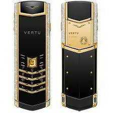 Vertu Signature Black Gold Diamond Black Keypad Mobile Phone (Pre Order)