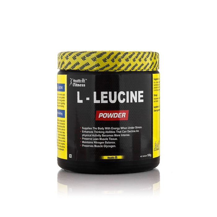 Healthvit Fitness L-Leucine Powder | 100GMS - Local Option