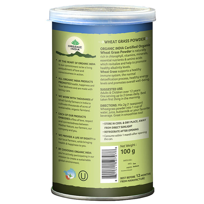 Wheatgrass Powder 100g Can