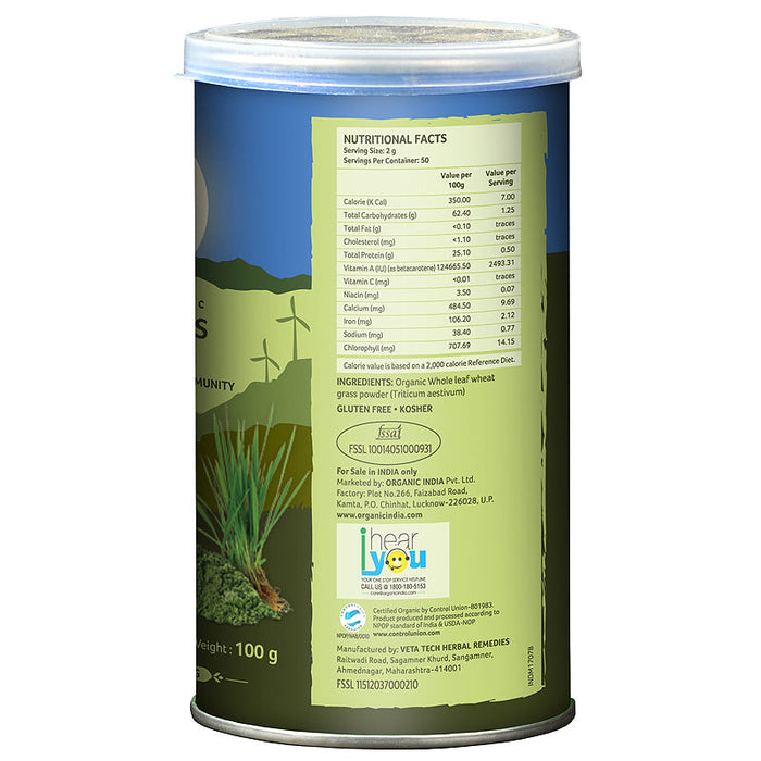 Wheatgrass Powder 100g Can