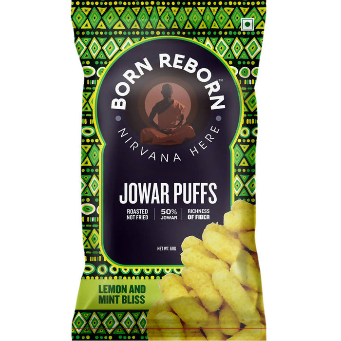 Jowar puffs - Lemon and Mint Bliss - 25g - Local Option