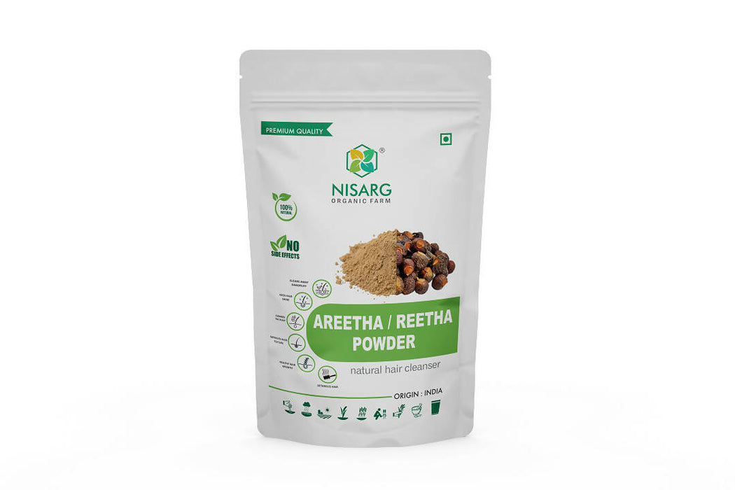Organic Aretha/ Reetha/ Soapnut Powder 500g