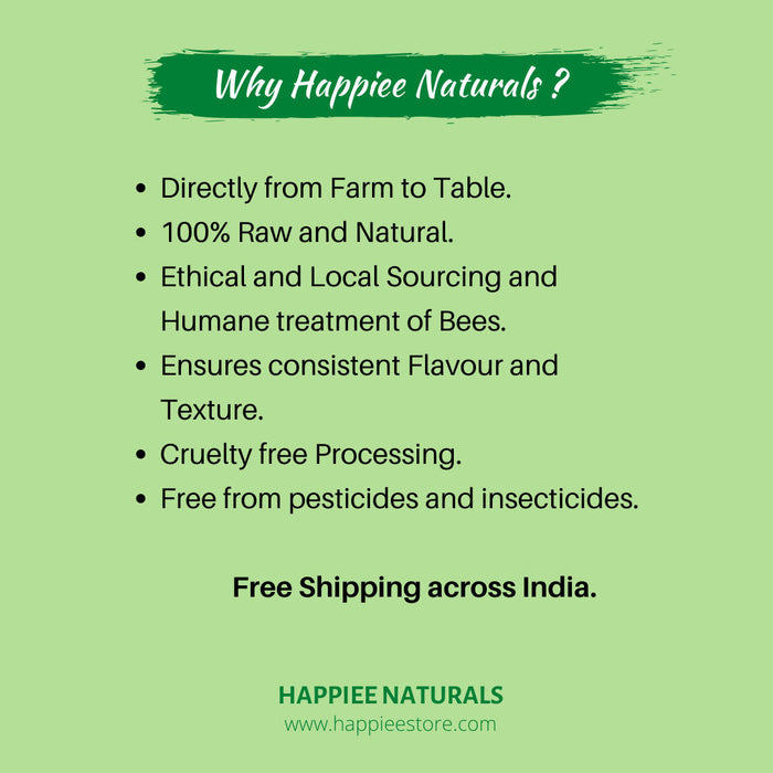 HAPPIEE NATURALS HONEY | WALLET SAVER COMBO - TULSI(250GMS) + WILDBERRY(250GMS) - Local Option