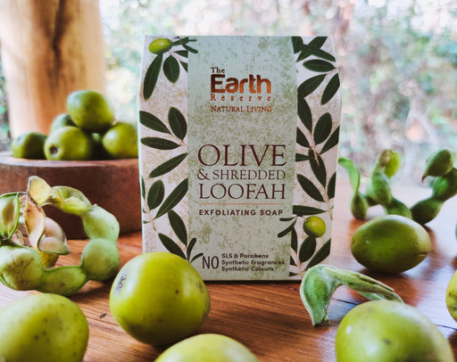 Olive & Shredded Loofah Exfoliating Soap - Local Option