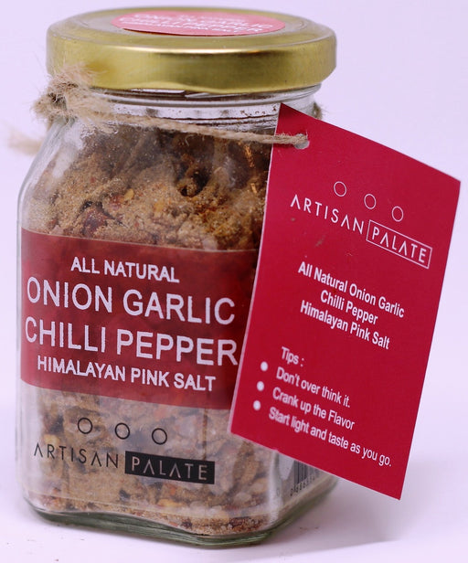 All Natural Onion Garlic Chilli Pepper Himalayan Pink Salt - Local Option