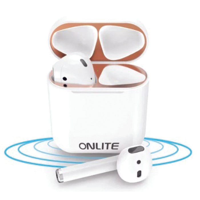 Onlite AirPods+ Touch Wireless Headset with Charging Case Bluetooth Headset with Mic (White, True Wireless) - TW50