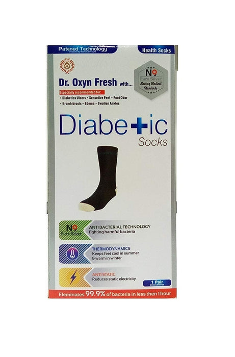 Vrinda Silver Diabetic Care Socks -Improve Blood Circulation -Men Woman Socks
