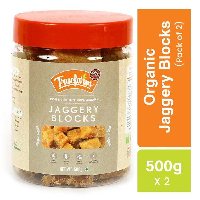 Organic Jaggery Blocks (500g)