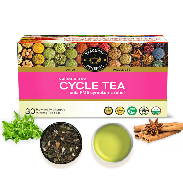 Period Tea with Diet Chart - Helps in PMS, Period Irregularity, Cramps, Menopause