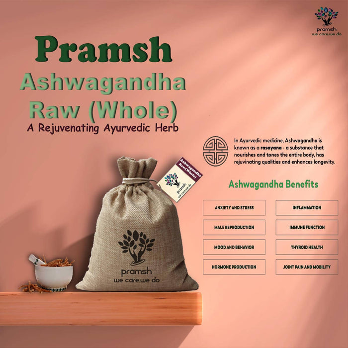 Pramsh Luxurious Ashwagandha Root Raw Pack Of Pack