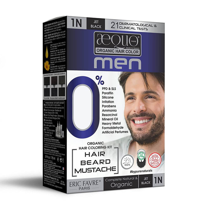 Aequo Organic Hair Color For Men, 175ml