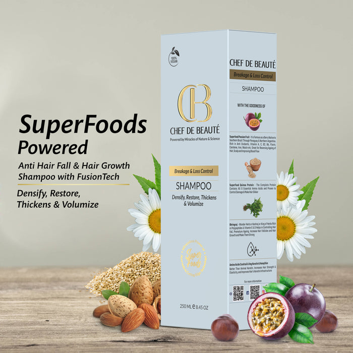 CHEF's SuperFoods Powered Anti Hair Fall & Hair Growth Shampoo with FusionTech