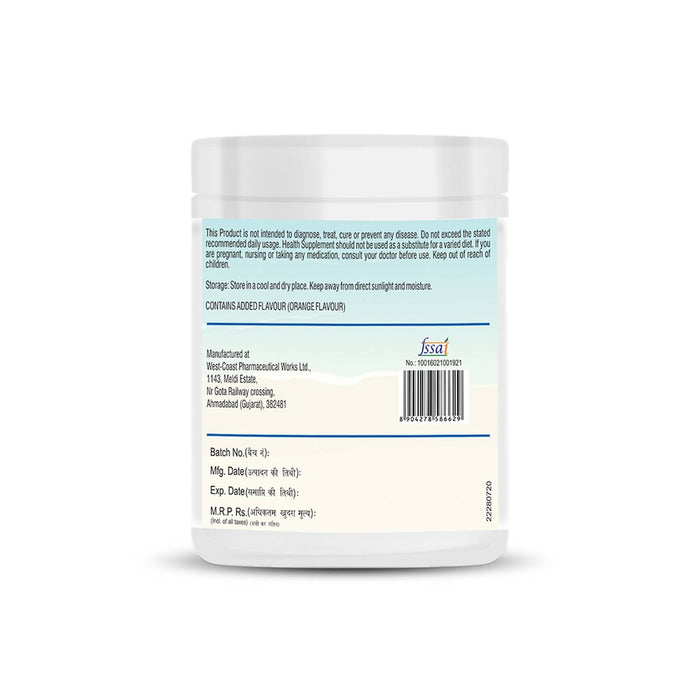 Healthvit Magneed Magnesium Powder the Anti-Stress Drink Mix 100% RDA of Magnesium Â– 300gm (Orange Flavour) - Local Option