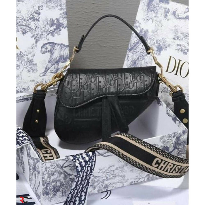 Christian Dior Saddle Shoulder Leather Bag