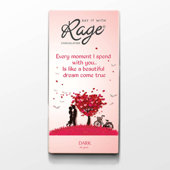 Rage Every Moment I Spend with You Dark Chocolate - 90 GMS - Local Option