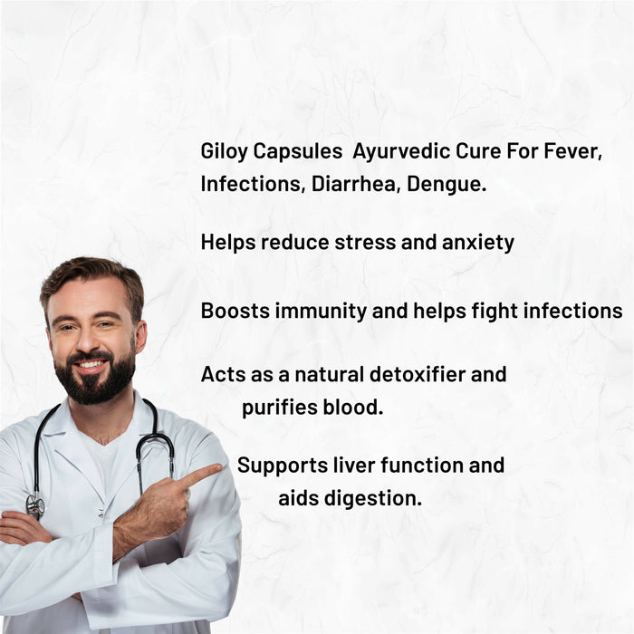 Giloy Capsule | Immunity Booster, Appetite stimulant, Rejuvenation, Improve Digestion | Xovak Pharmtech