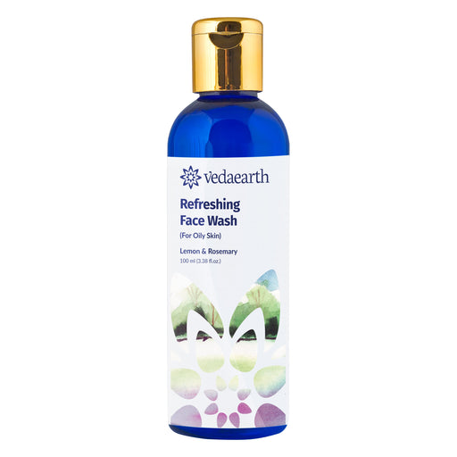 Refreshing Face Wash with Lemon & Rosemary, For oily skin, removes impurities, deep cleans - Local Option
