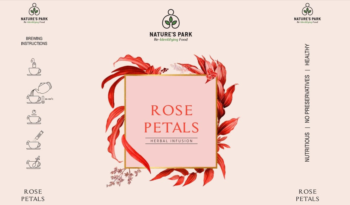 Rose Petals Herbal Infusion (Pyramid Infusion Bags-5)