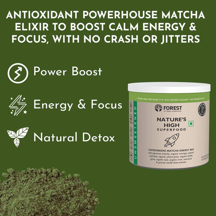 Nature's High Matcha Powder Best Body Detoxifier for Weight Loss (150g)