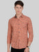 Orange Floral Print Shirt Shirts 649.00