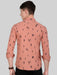 Orange Parallel Print Shirt Shirts 649.00