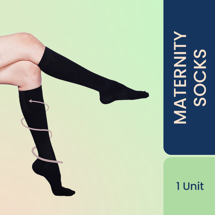 Sorgen Maternity Support Socks To Reduce Pain And Swelling During Pregnancy,Perfect Healthy Gift For Mom-To-Be Black