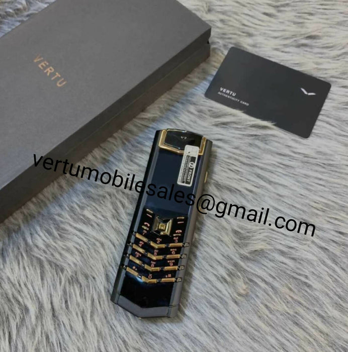 Vertu Signature Black Rosegold Keypad Button Mobile Phone (Pre Order)