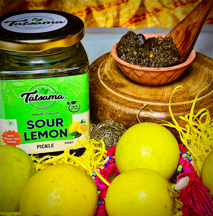 Tatsama| Sour Lemon Pickle| 220 gm| 100% Natural Ingredients
