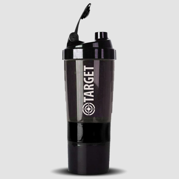 Target Gym Shaker Pro Cyclone Shaker 500ml, 100% Leakproof Guarantee, Ideal for Protein, Preworkout and BCAAs, BPA Free Material Sipper Bottle - Local Option