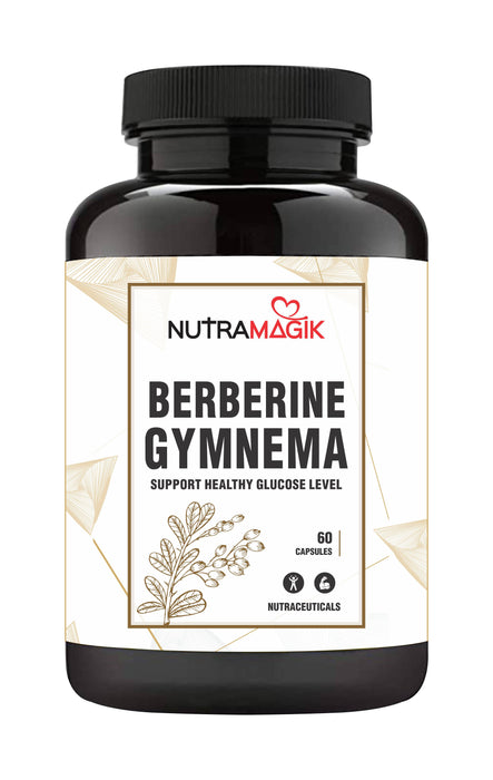 Nutramagik 97% Berberine & Gymnema with Fenugreek -60 Veg Capsule I Pack of 1