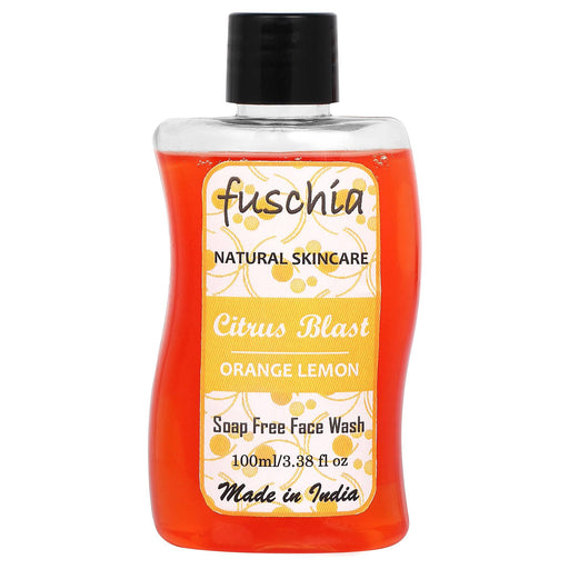 Fuschia Citrus Blast Orange Lemon Soap Free Face Wash - 100ml - Local Option