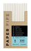Paper Pipe [Lite] Paper Straws [330 pack] 6mm Premium Straw, Eco Friendly Quality White Disposable Drinking Straws for Drinking Juice, Shake, Iced Tea, Cocktail, and Drinks. Safe for kids - L