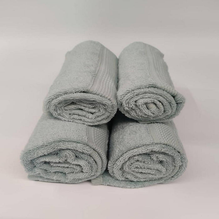 THE KARIRA COLLECTION - FRESH TEAL BAMBOO HAND TOWEL COMBO PACK OF TWO