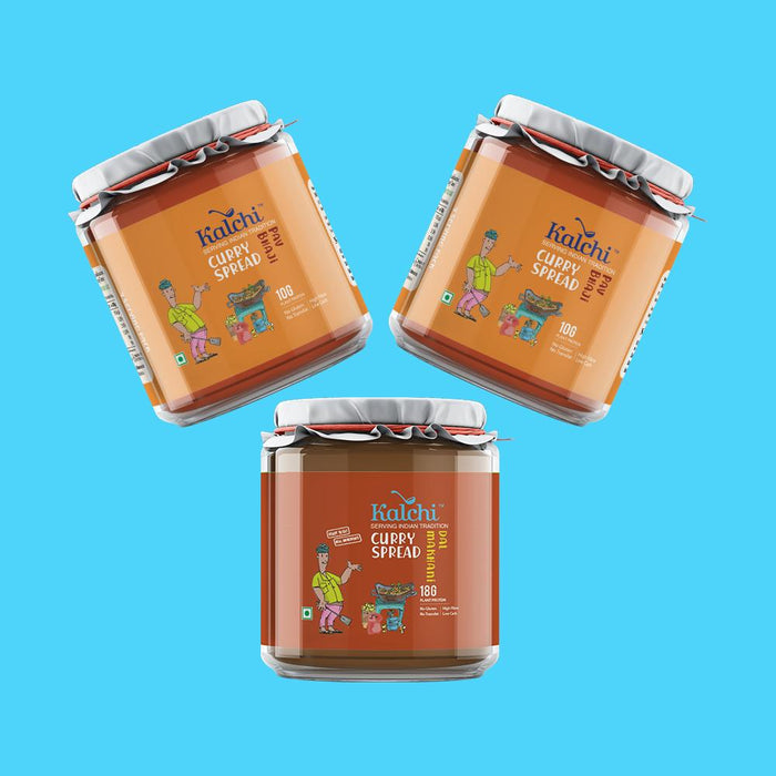 Three on a Spree - All Veg curry spreads | Value pack of 3 - Local Option