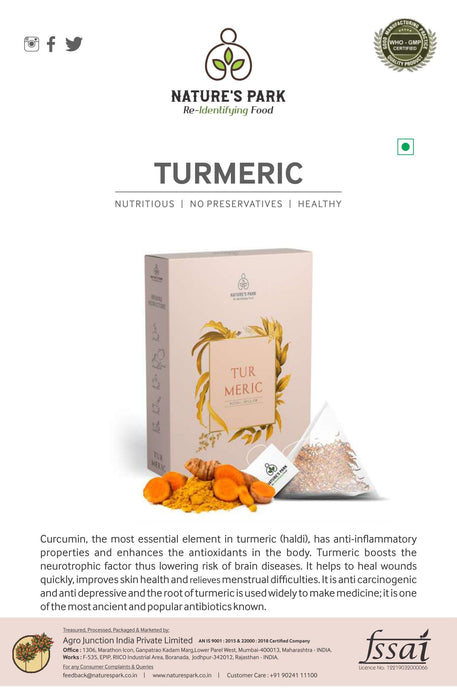 Turmeric Herbal Infusion (Pyramid Infusion Bags-5)