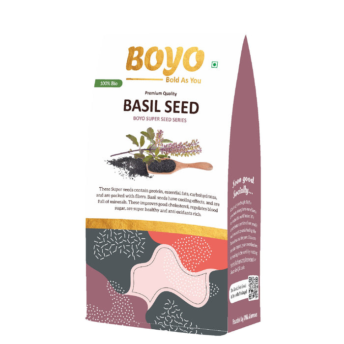 BOYO Basil Seed - 250 gm- Tukmaria Seeds Sabja Seeds Seeds for Eating