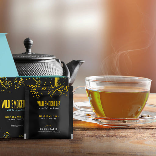Wild Smoked Tea with Tulsi and Mint (Tea Pyramids) - Local Option