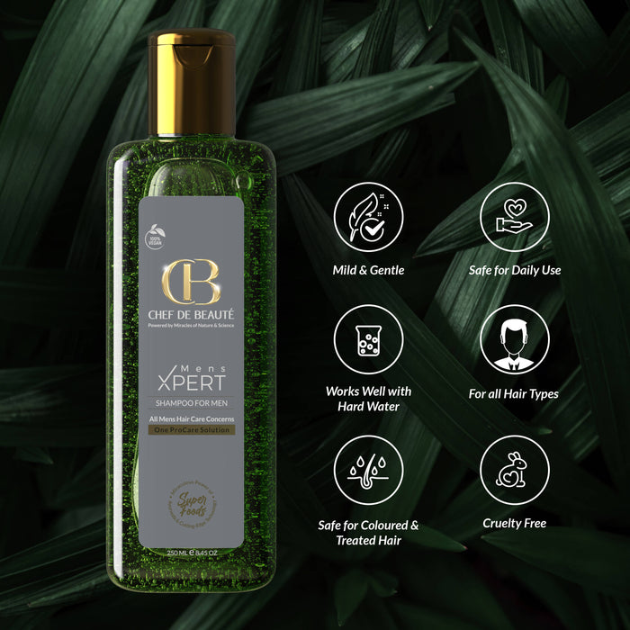 CHEF's SuperFoods Powered Men's Shampoo with FusionTech