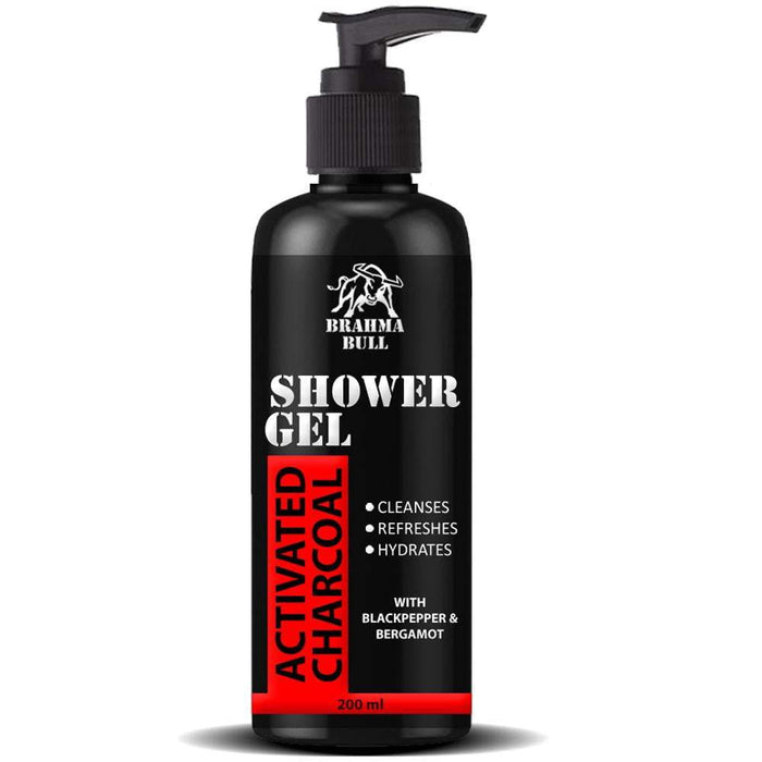 Brahma Bull Activated Charcoal Shower Gel (Face, Body & Hair) - Local Option