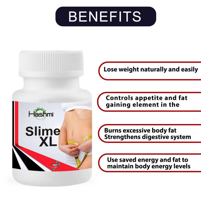 Hashmi Slime-XL 20 Capsule helpful in Lose weight naturally and easily | Burns excessive body fat