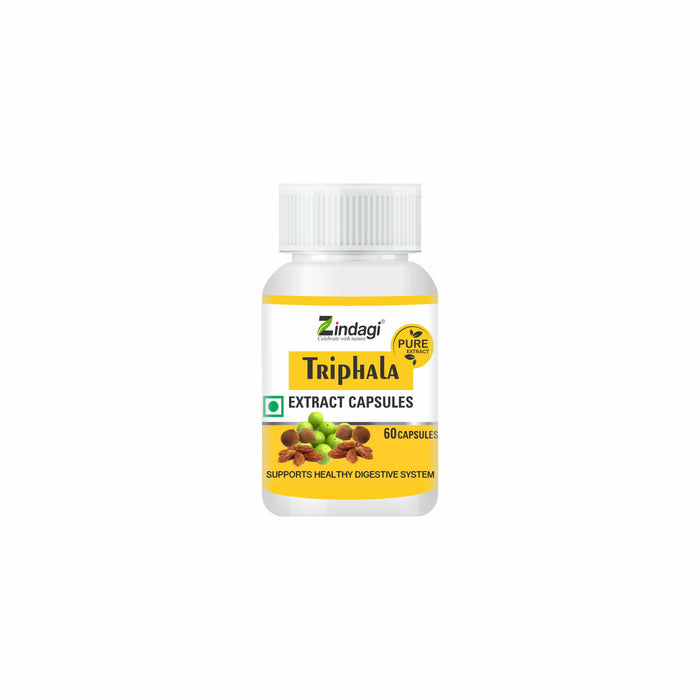 Zindagi Triphala Extract Capsule - Supports Healthy Digestive System - 60cap - Local Option