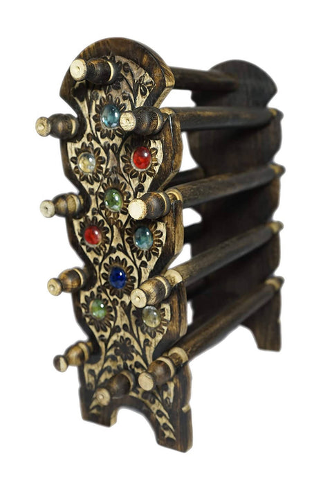 Desi Karigar® Wooden Antique look Bangles / Watch / Bracelet Stand