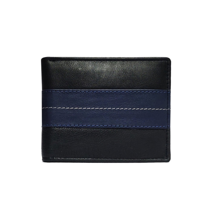 Brahma Bull The OG - Blue Stripe - Black Leather Wallet - Local Option
