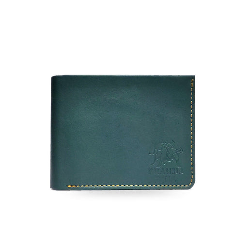 Brahma Bull Hawaiian Soft Leather Wallet -  Bluish Green - Local Option
