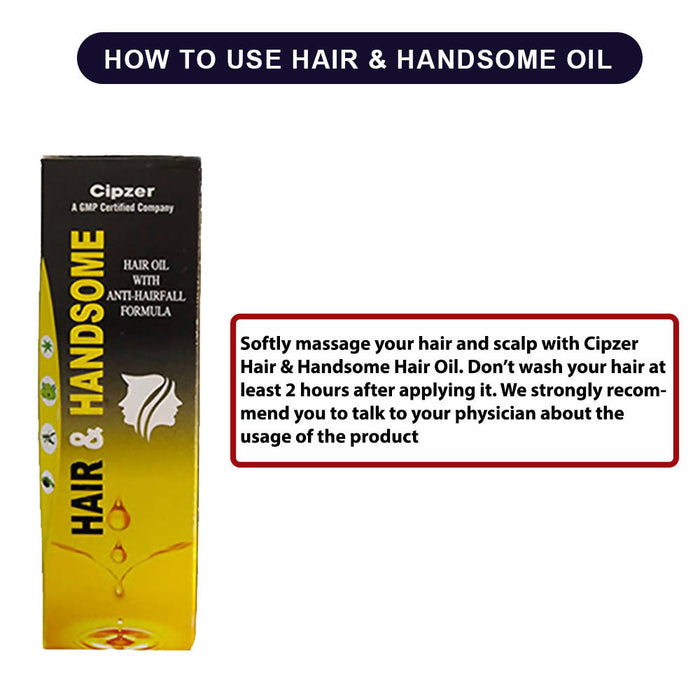 Cipzer Hair & Handsome Hair Oil | Beneficial in hair growth | Prevents hair fall 100 Gram