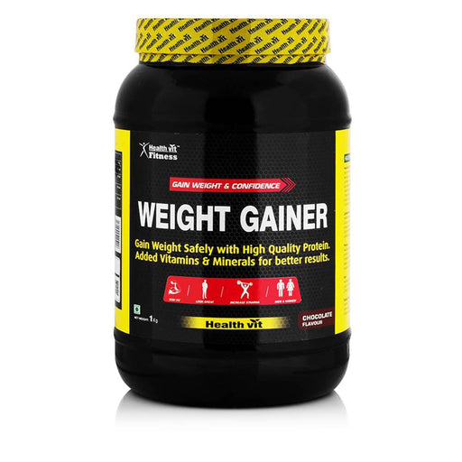 Healthvit Fitness Weight Gainer, Chocolate Flavor | 1KG-2.2lBS - Local Option